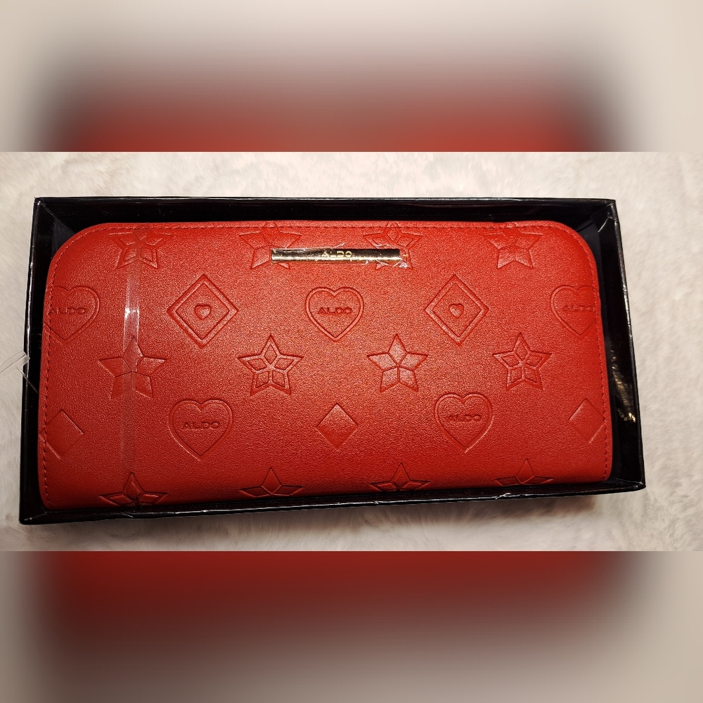 Aldo Embossed Red Women's Wallet
